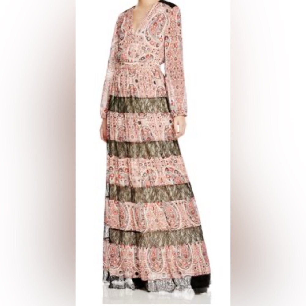 Alice + Olivia Daren Bohemian Paisley Dress Size 2
